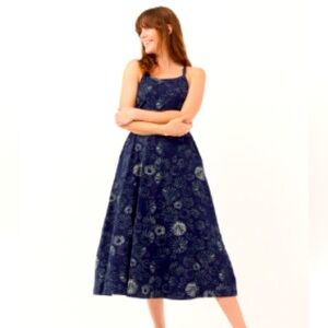 Pact Fit & Flare Midi Dress - Sea Urchin (navy blue) - XXL